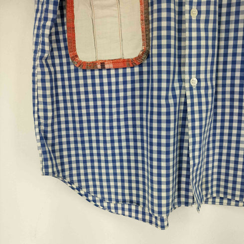 コムデギャルソンオムプリュス COMME des GARCONS HOMME PLUS アシンメトリーチェック ギンガムチェック S/S シャツ メンズ JPN:M